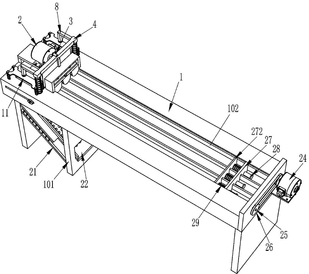 Cutting thickness adjustable tablet cutting device