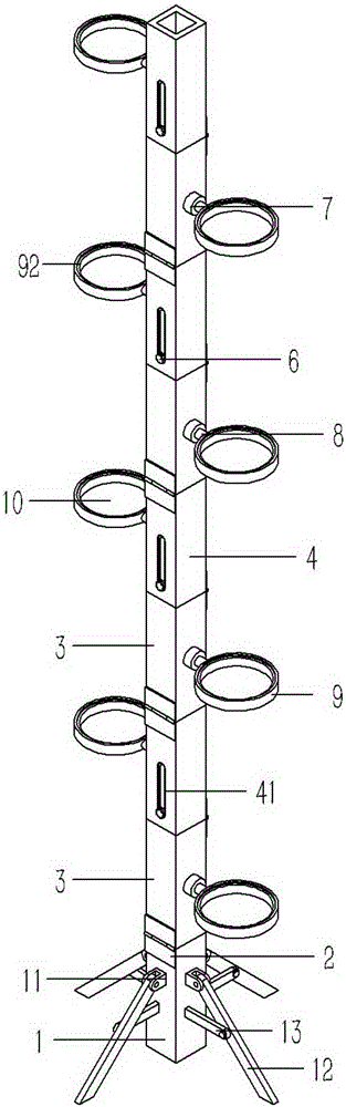 Flying dust height detection apparatus for air monitoring