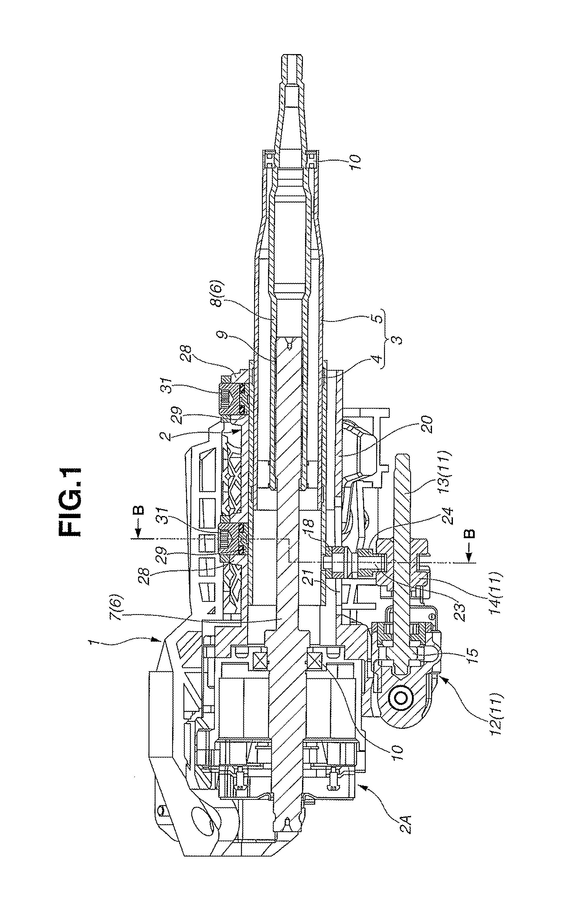 Electrically-driven steering column apparatus