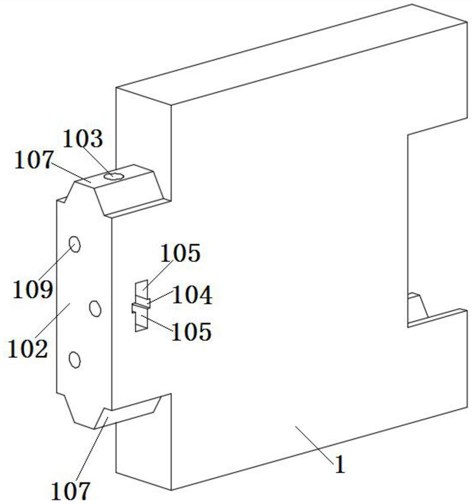 An assembled and combined partition wall structure