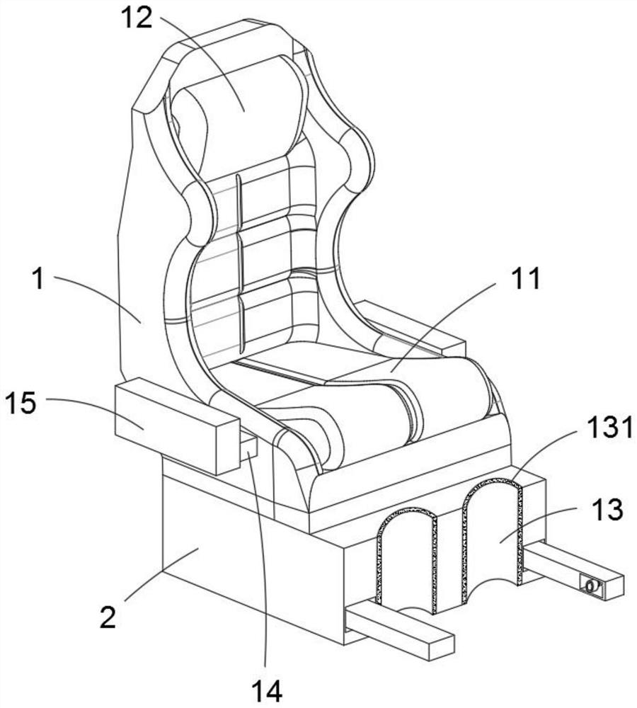 Automobile front-row driving position seat with leg protection function