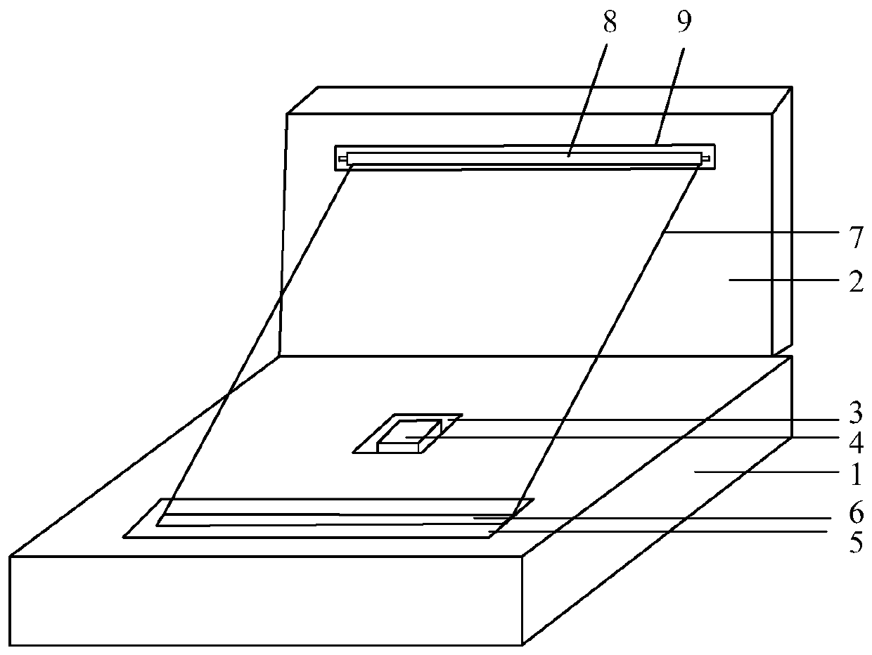 Holographic projection device based on cloud bim platform