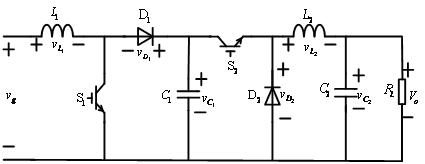 Double-tube Buck-Boost type PFC (Power Factor Correction) converter based on one-cycle control