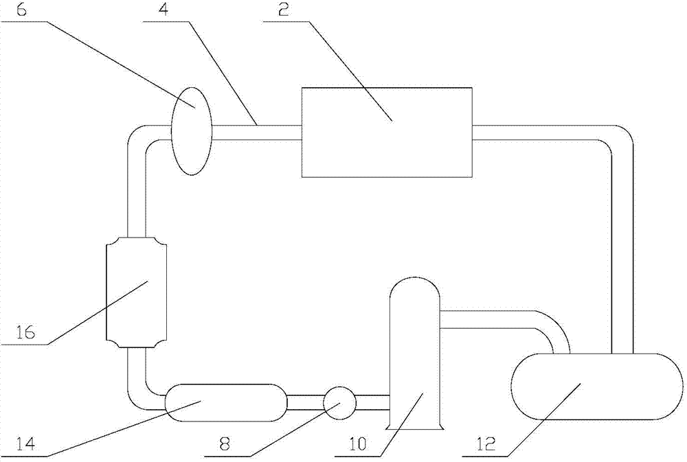 Device for adsorbing radon gas by ZIF-8