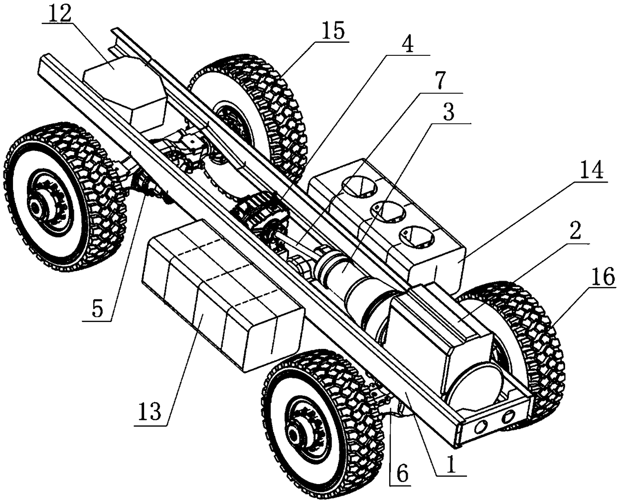 Off-road vehicle with rear engine and using method thereof
