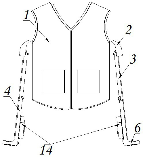 Centrifugal power-assisted cardio-pulmonary resuscitation auxiliary garment