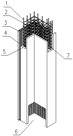 Cast-in-place superposed formwork integrated structure of prefabricated building and construction method