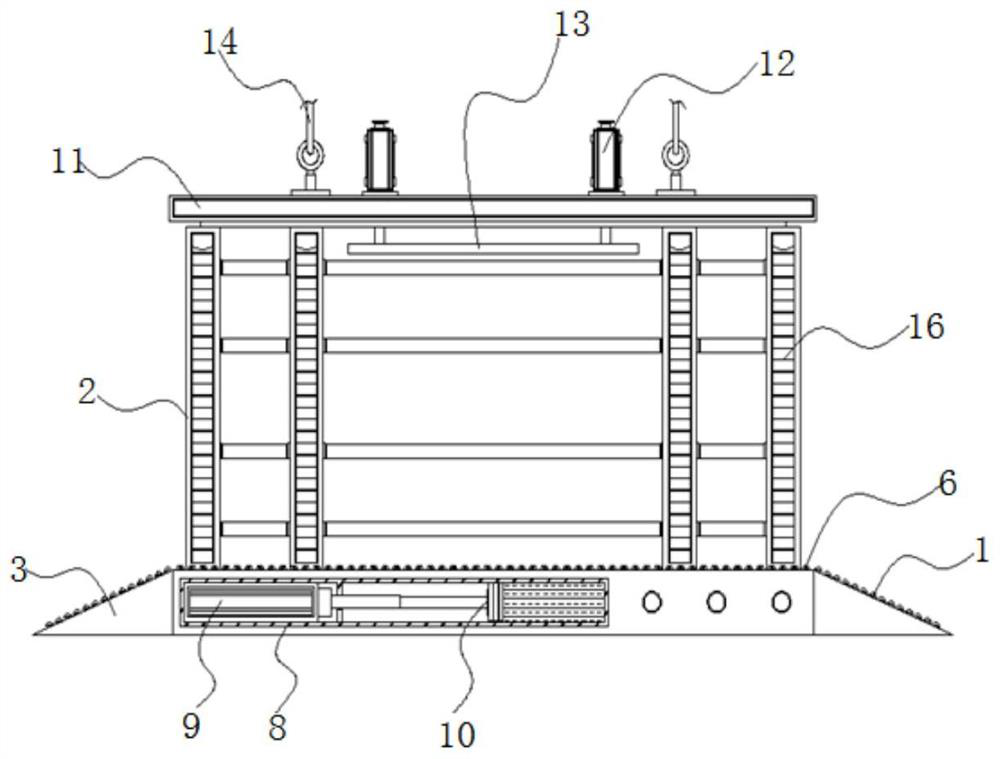 Method for hoisting fabricated light steel keel steel mesh mold lightweight wall