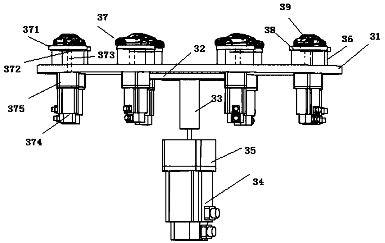 A casting surface treatment device