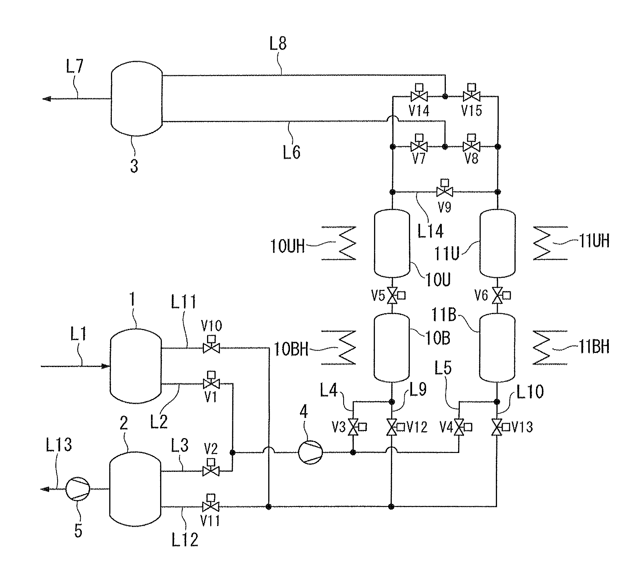 Pressure swing adsorption-type gas separation method and separation apparatus