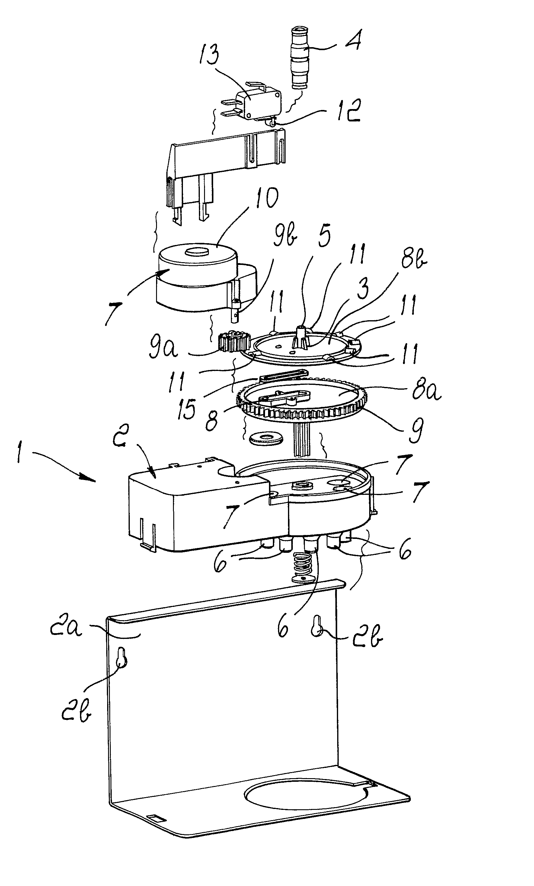 Selector, Particularly But Not Exclusively, for Beverage Vending Machines