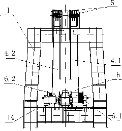 Protective device of elevating mechanism of stacker-reclaimer