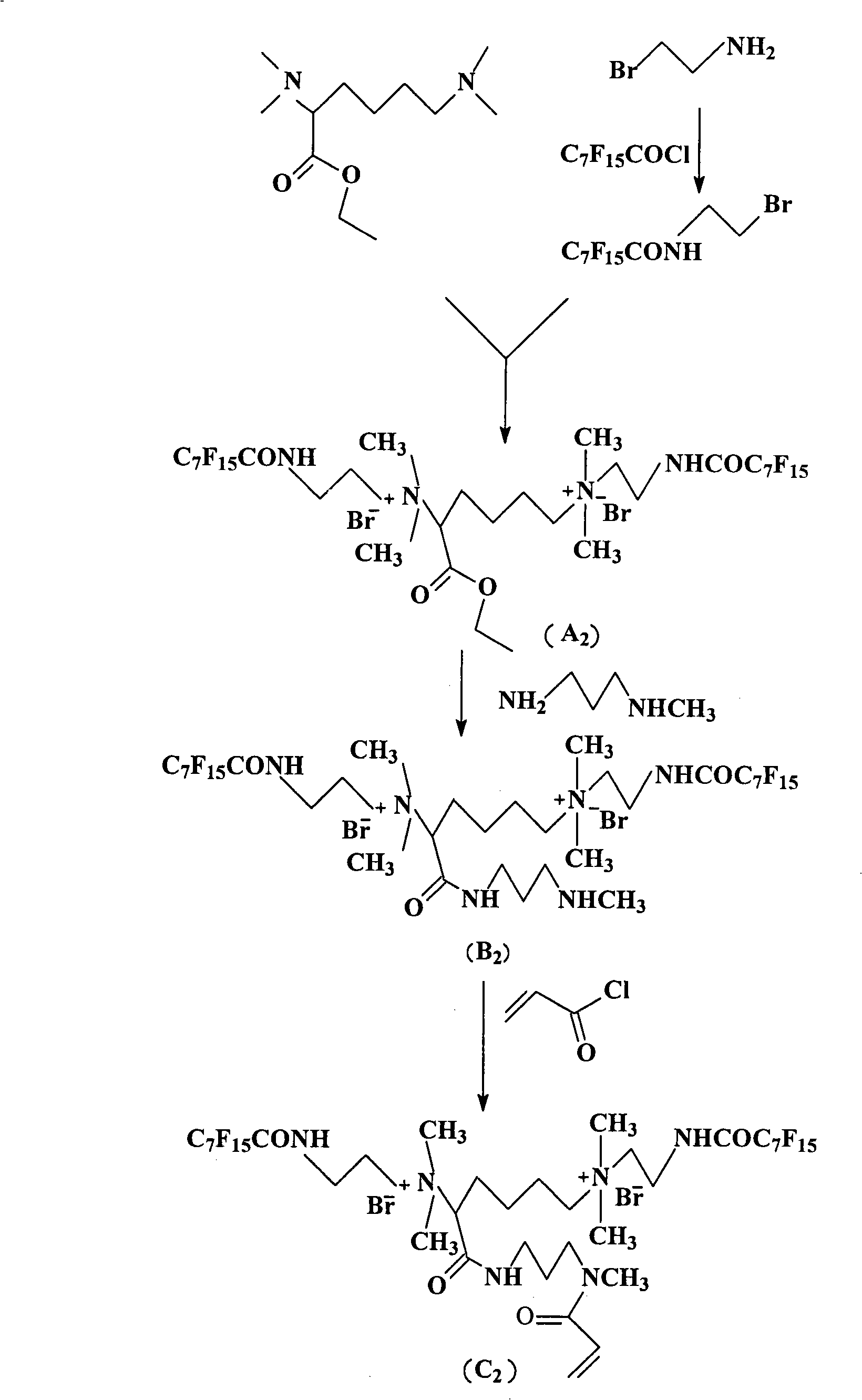 Acryloyl di-quaternary ammonium salt and preparation thereof