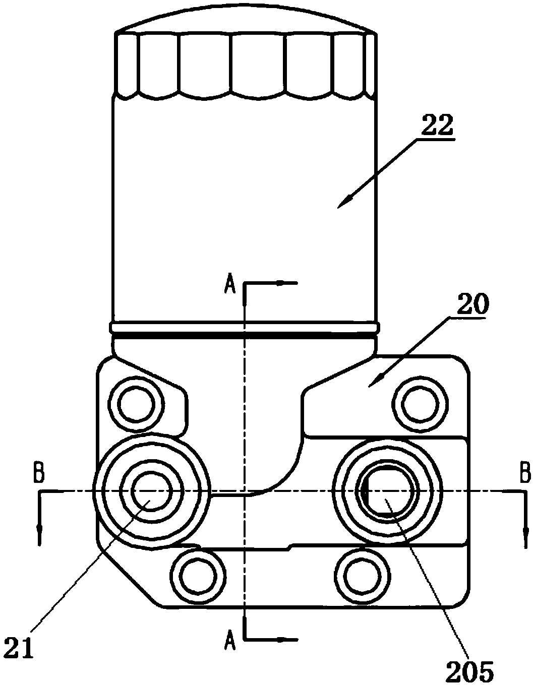 Integrated valve, using method thereof, and transmission and motor vehicle based on integrated valve