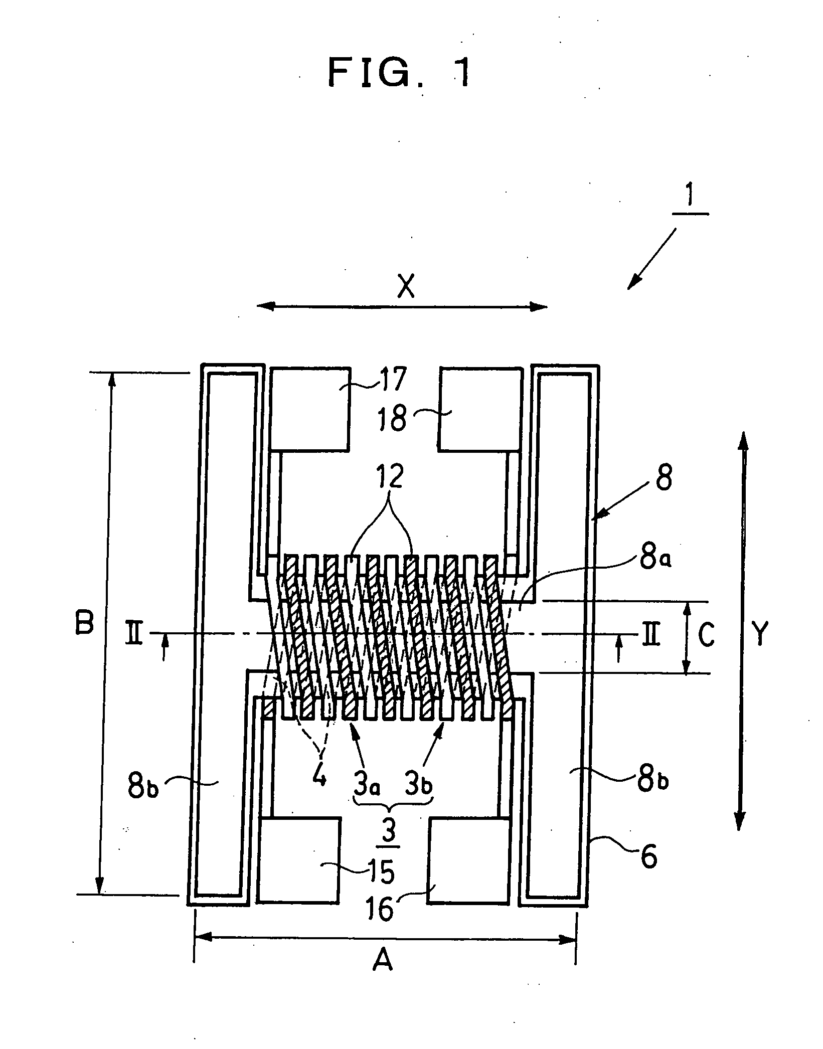 Magnetic sensor element and electronic directional measureing device