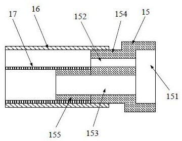 A kind of mouth mirror with water-absorbing air-jet