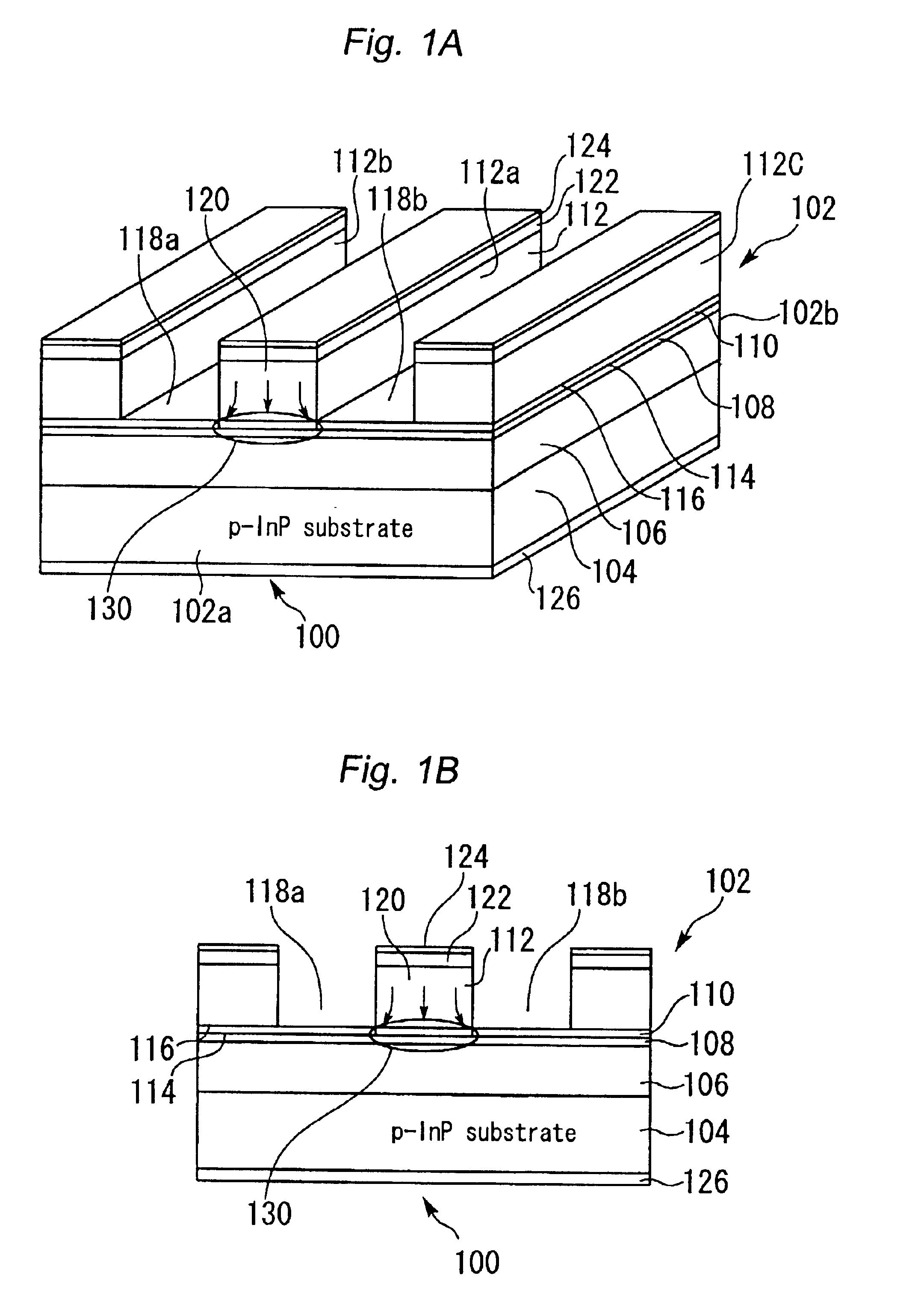 Ridge-waveguide semiconductor laser device