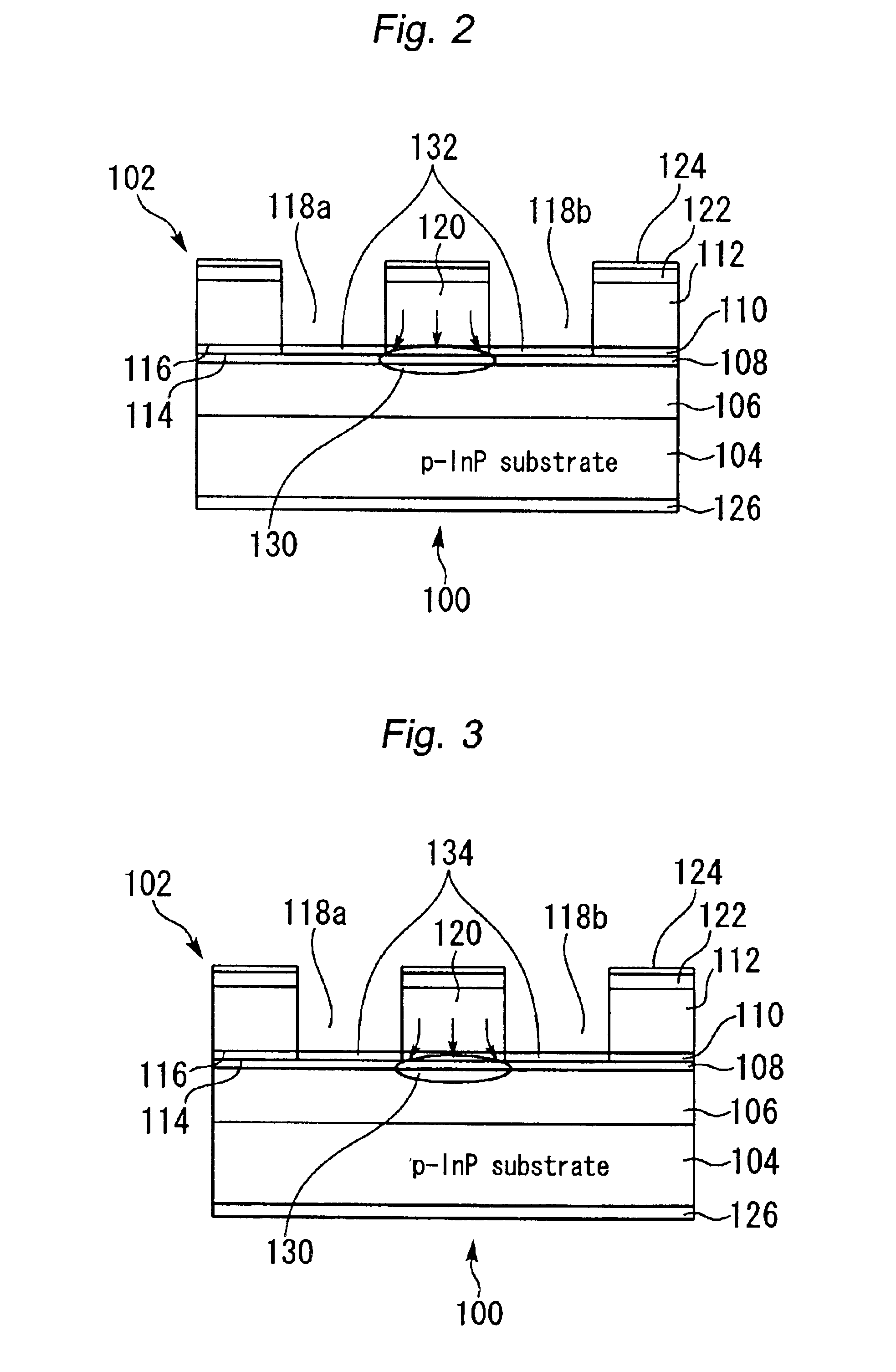 Ridge-waveguide semiconductor laser device