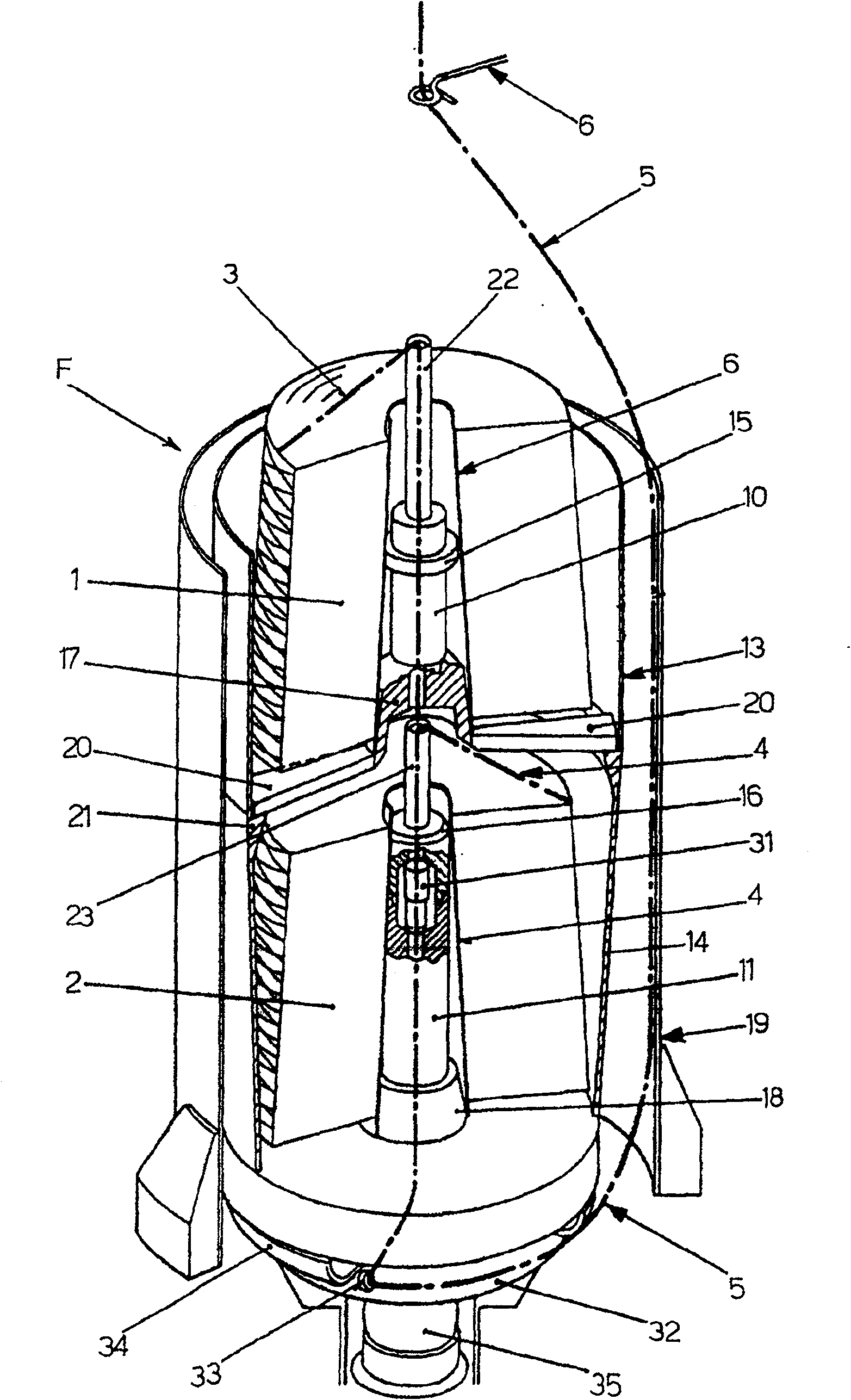 Blocking device of the unwinding of threads from the feeding bobbins of a double-torque twister