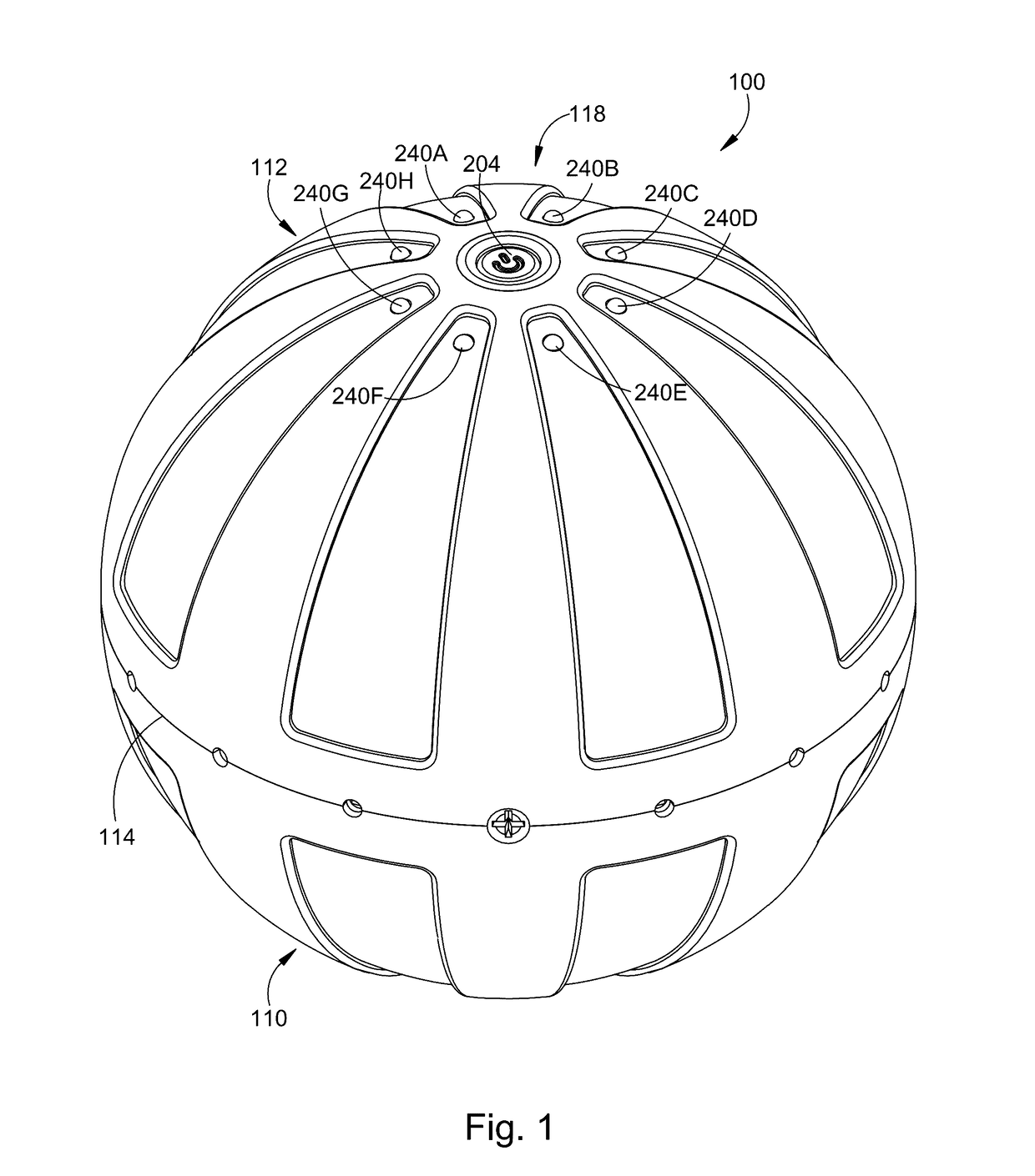 Vibrating fitness ball