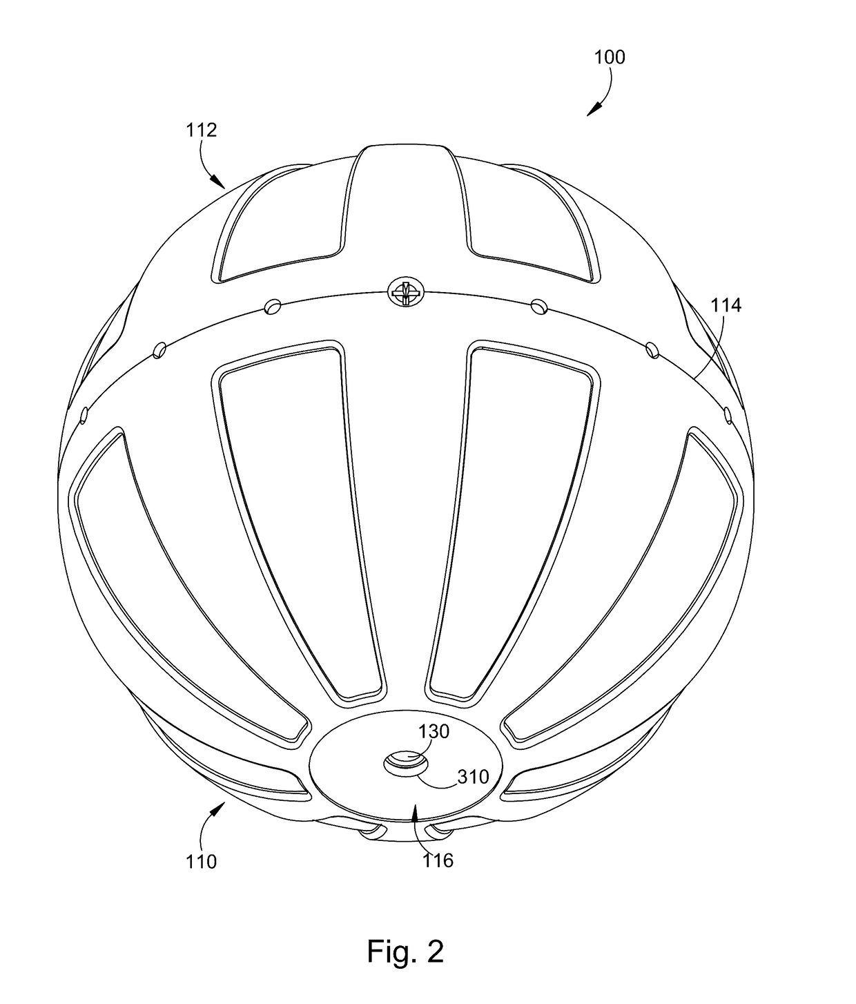 Vibrating fitness ball