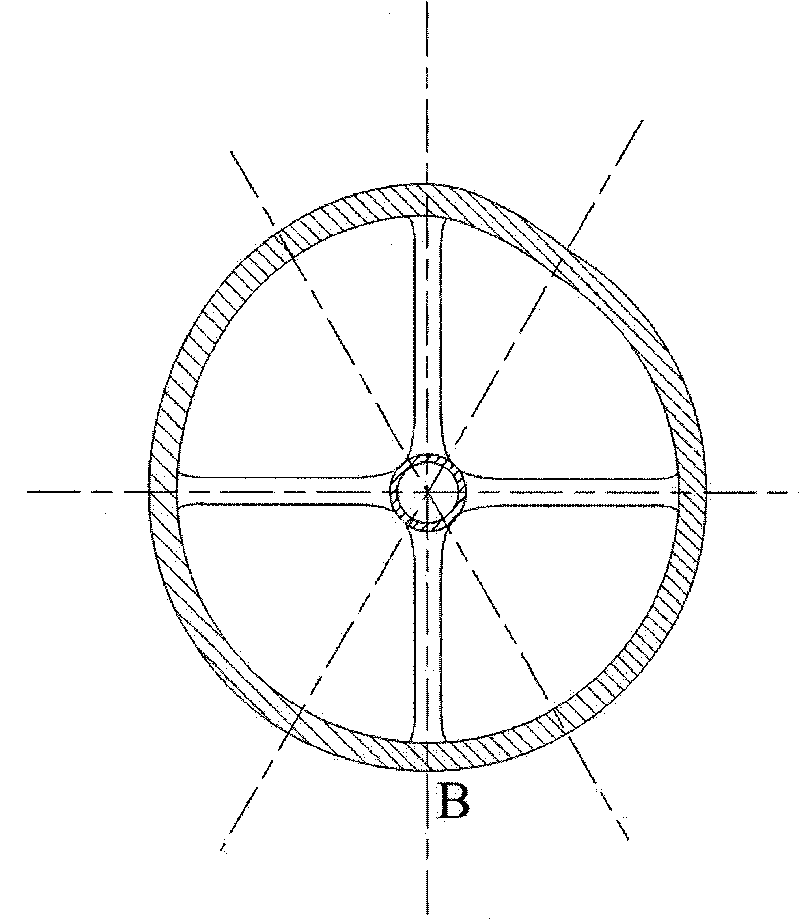 Cyclone resisting vertical shaft wind motor based on vane corner control