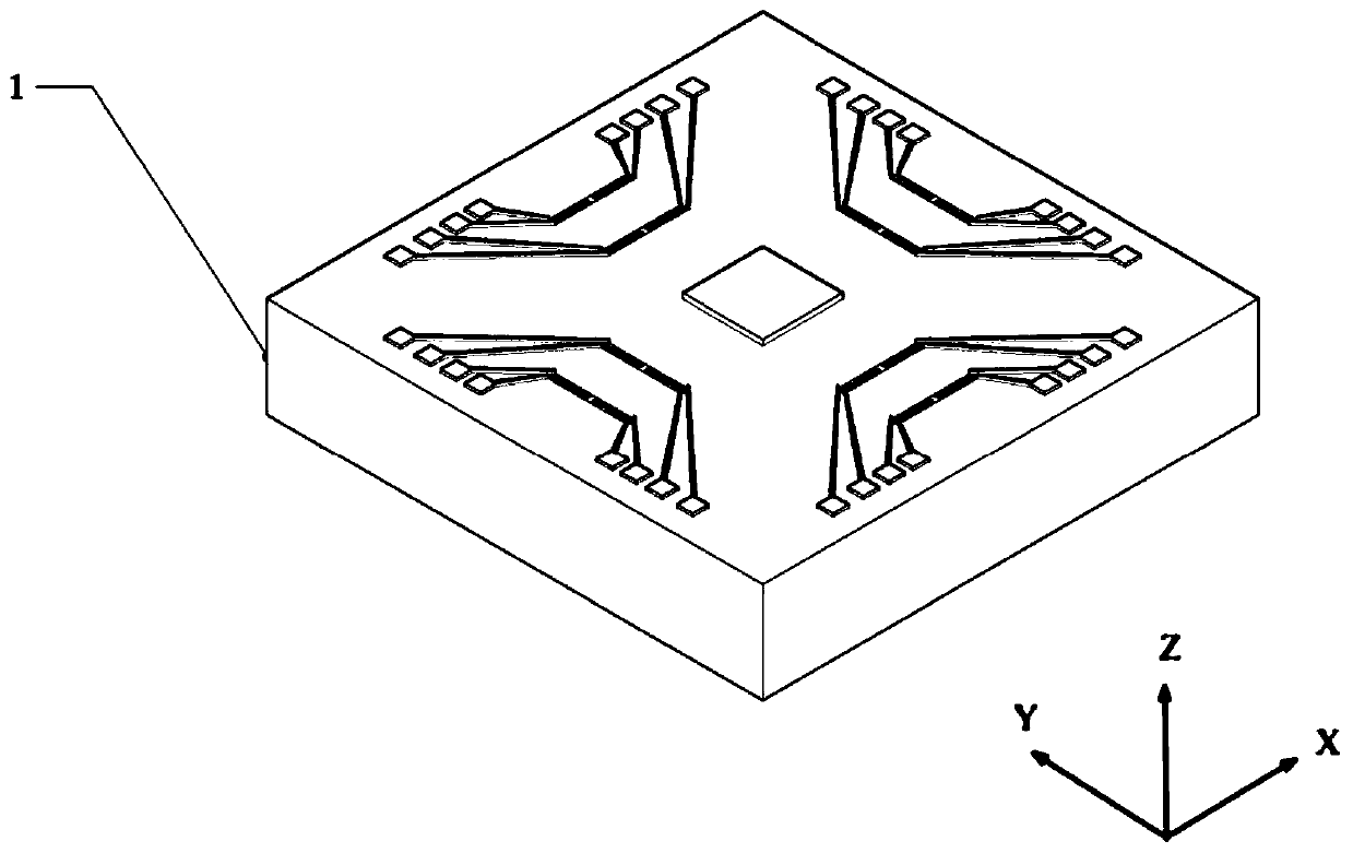 Single-heat-source cross-flow type micro-mechanical biaxial thin-film gyroscope