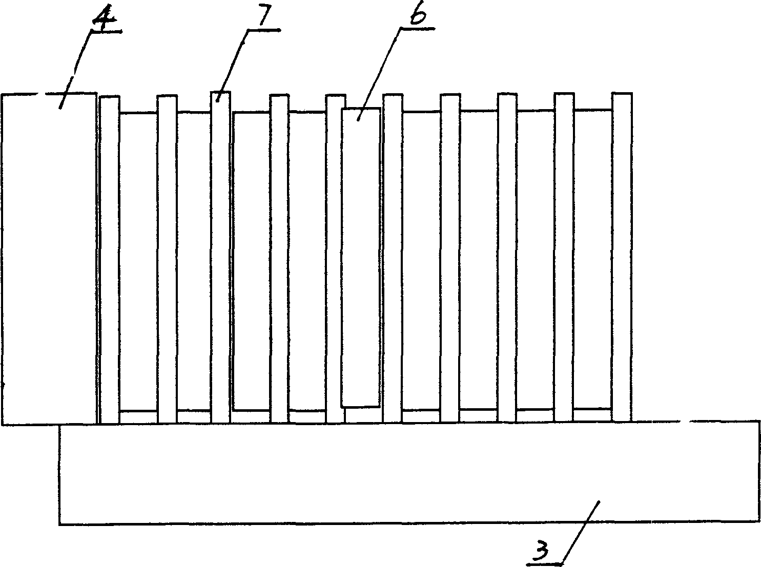 Electric arc preventing method and transitional quencher with the same method