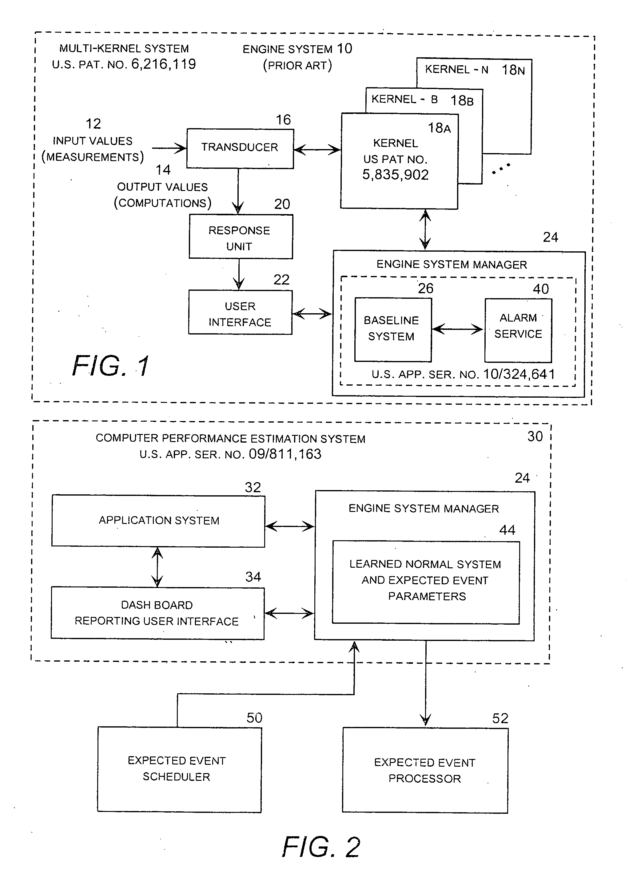 Computer performance estimation system configured to take expected events into consideration