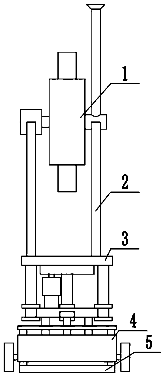 Poultry feed feeding device for breeding industry