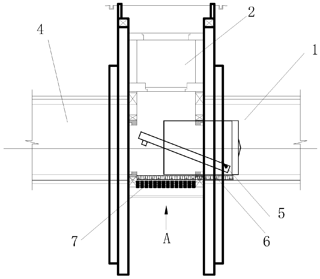 A method for hoisting shield machine in a narrow space near the business line