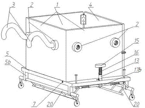 Cargo transportation device and method in stairwell