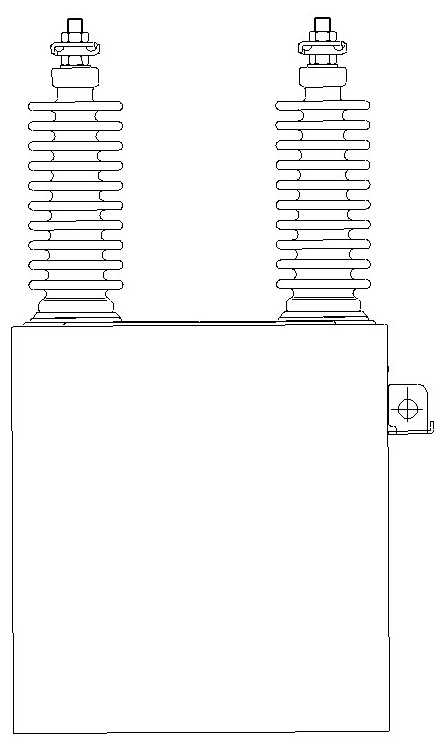 Capacitor capacitance on-line testing device