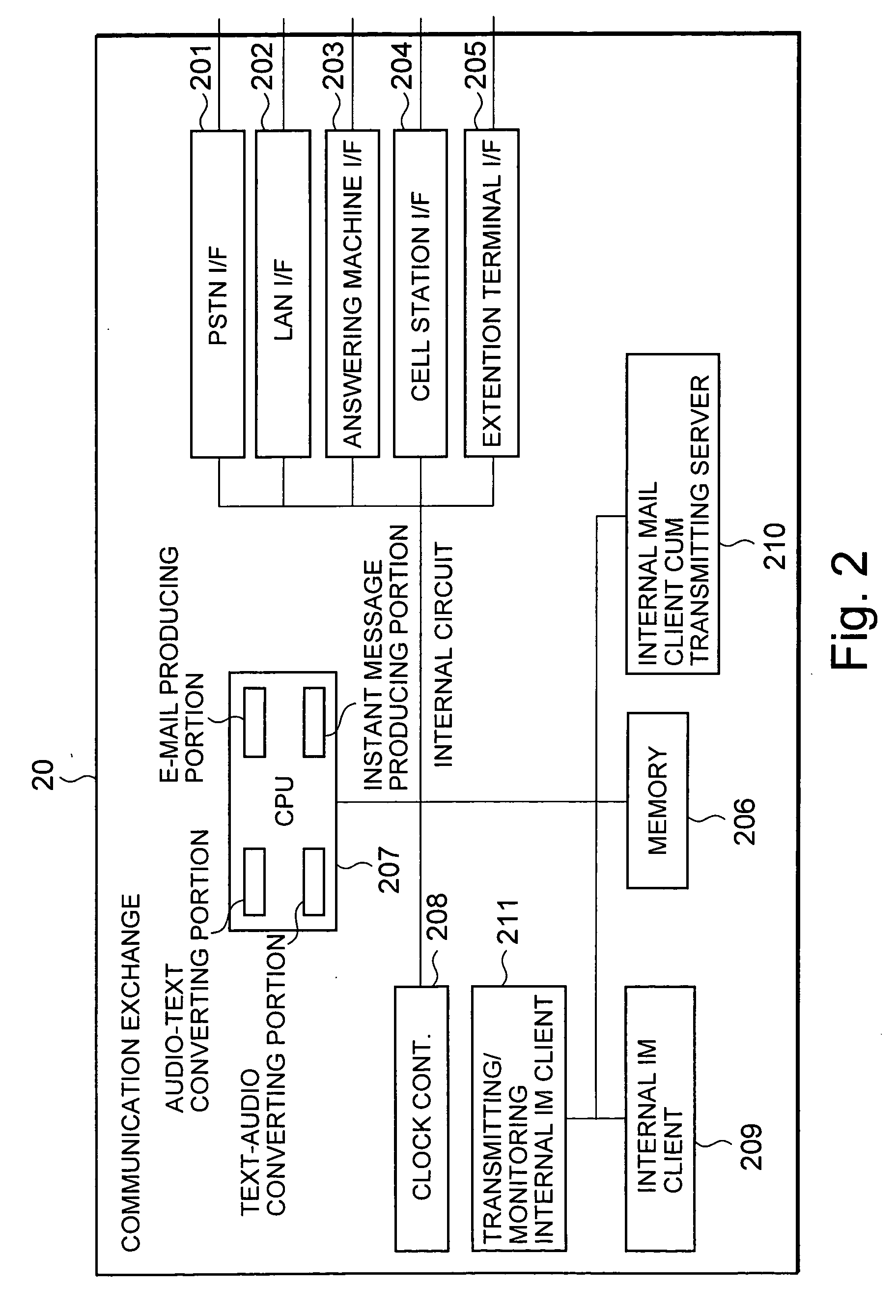 Communication exchanging system capable of changing forwarding destination according to notification of presence change of user