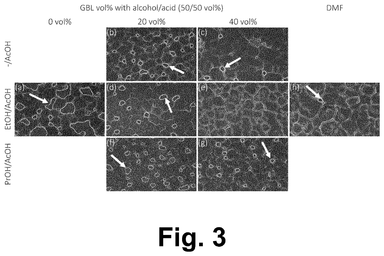 Multi-solvent perovskite composition