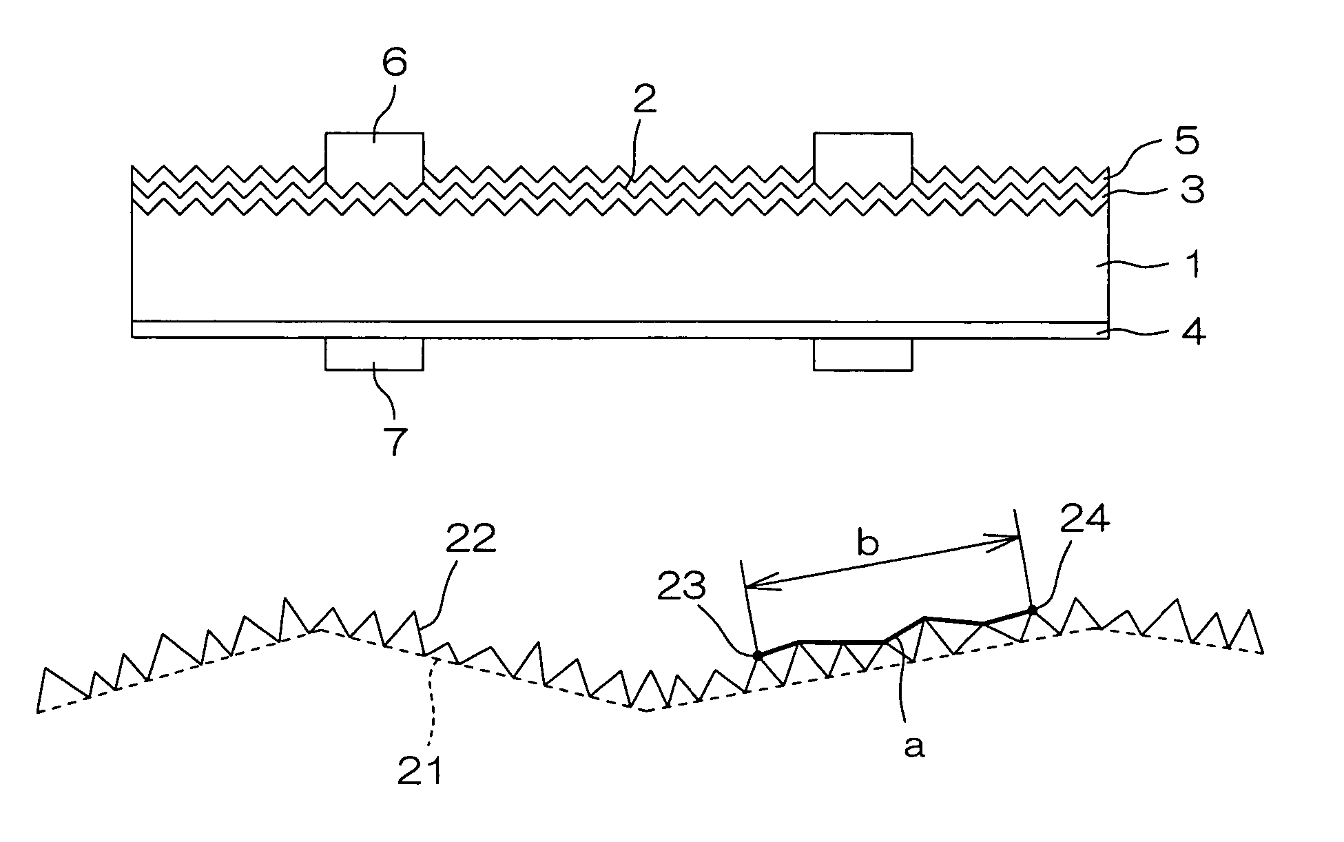 Multicrystalline silicon substrate and process for roughening surface thereof
