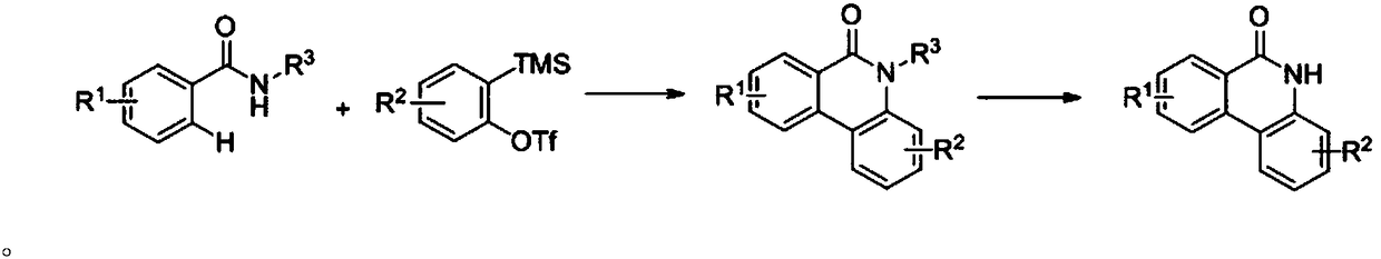 Synthetic method for phenanthridone compound