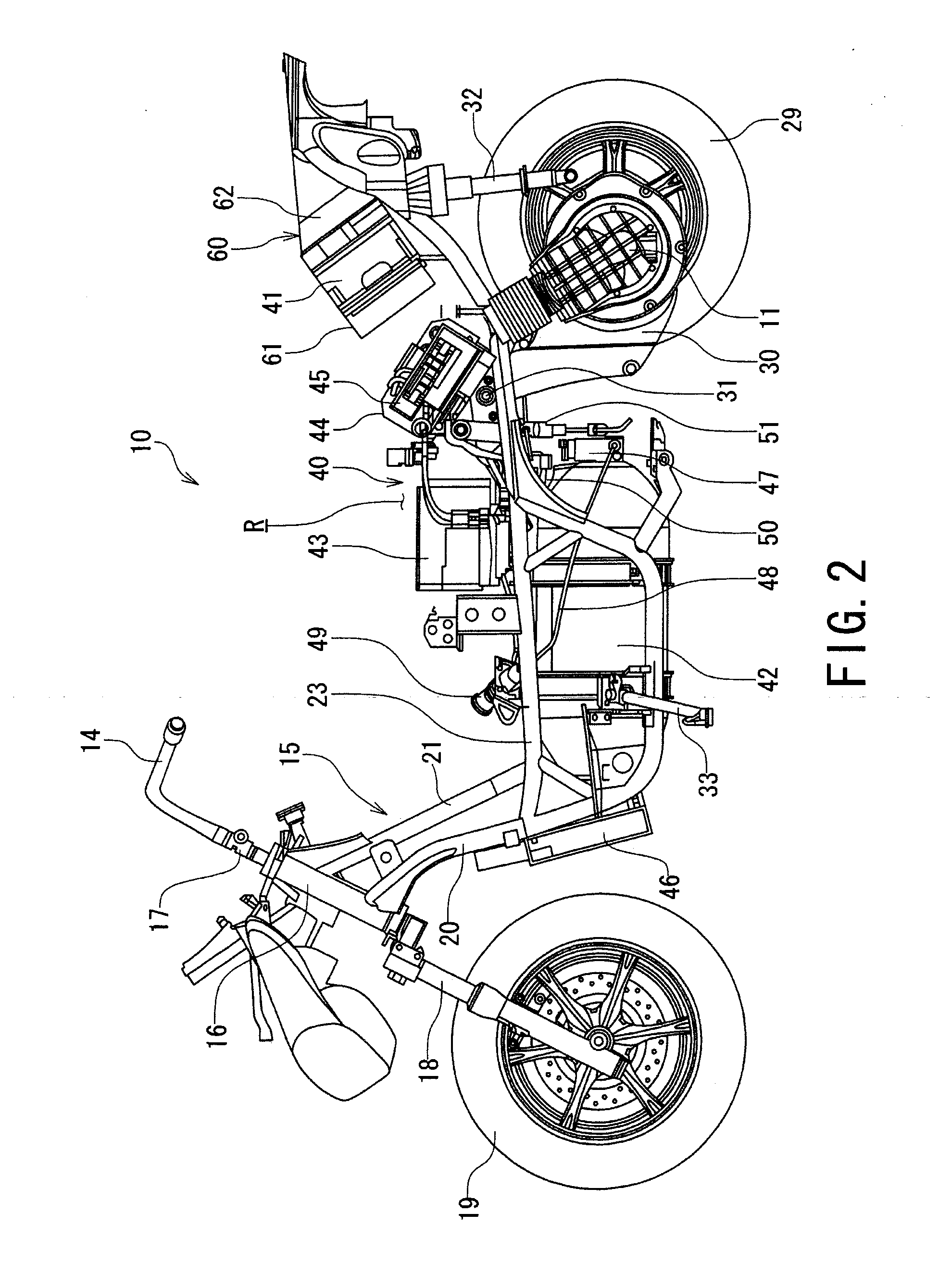 Air supply and exhaust structure for fuel cell