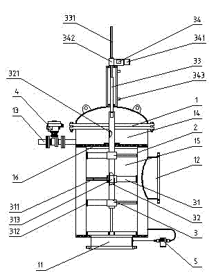 Self-cleaning filtering apparatus