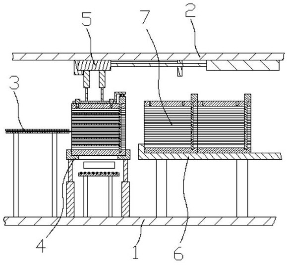 Sheet body stacking and collecting mechanism