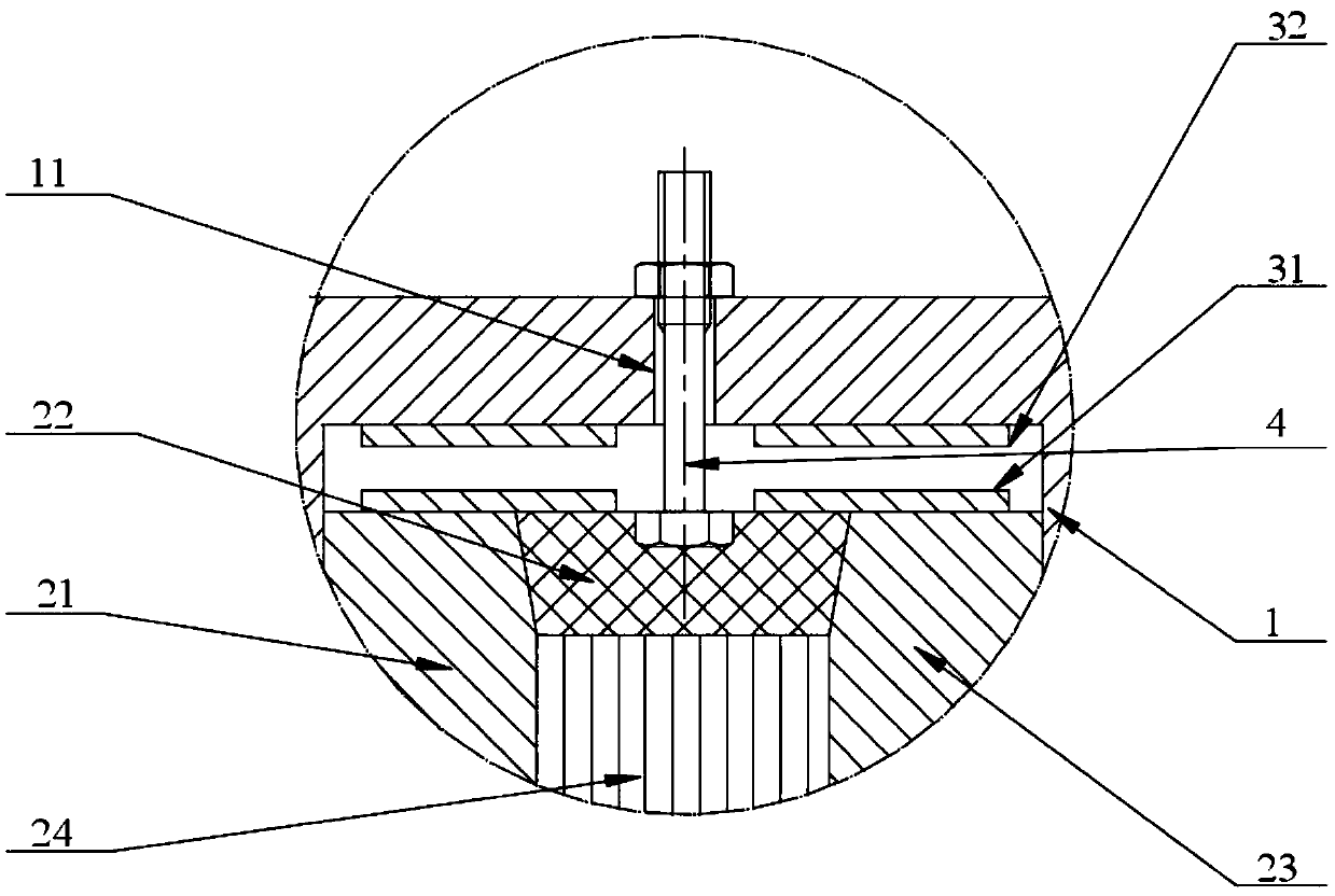 Magnet-containing brush-type sealing structure capable of adjusting radial clearance between brush wire beams and rotor surface