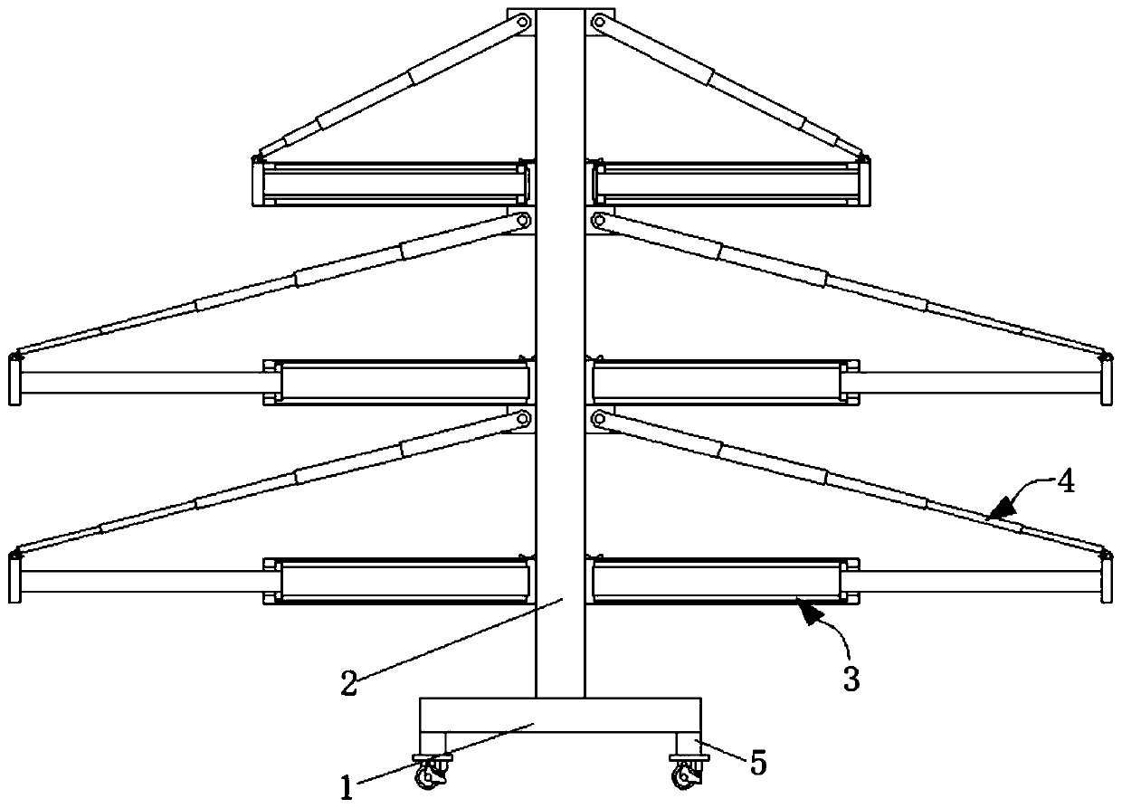 Movable-type goods shelf for warehouse