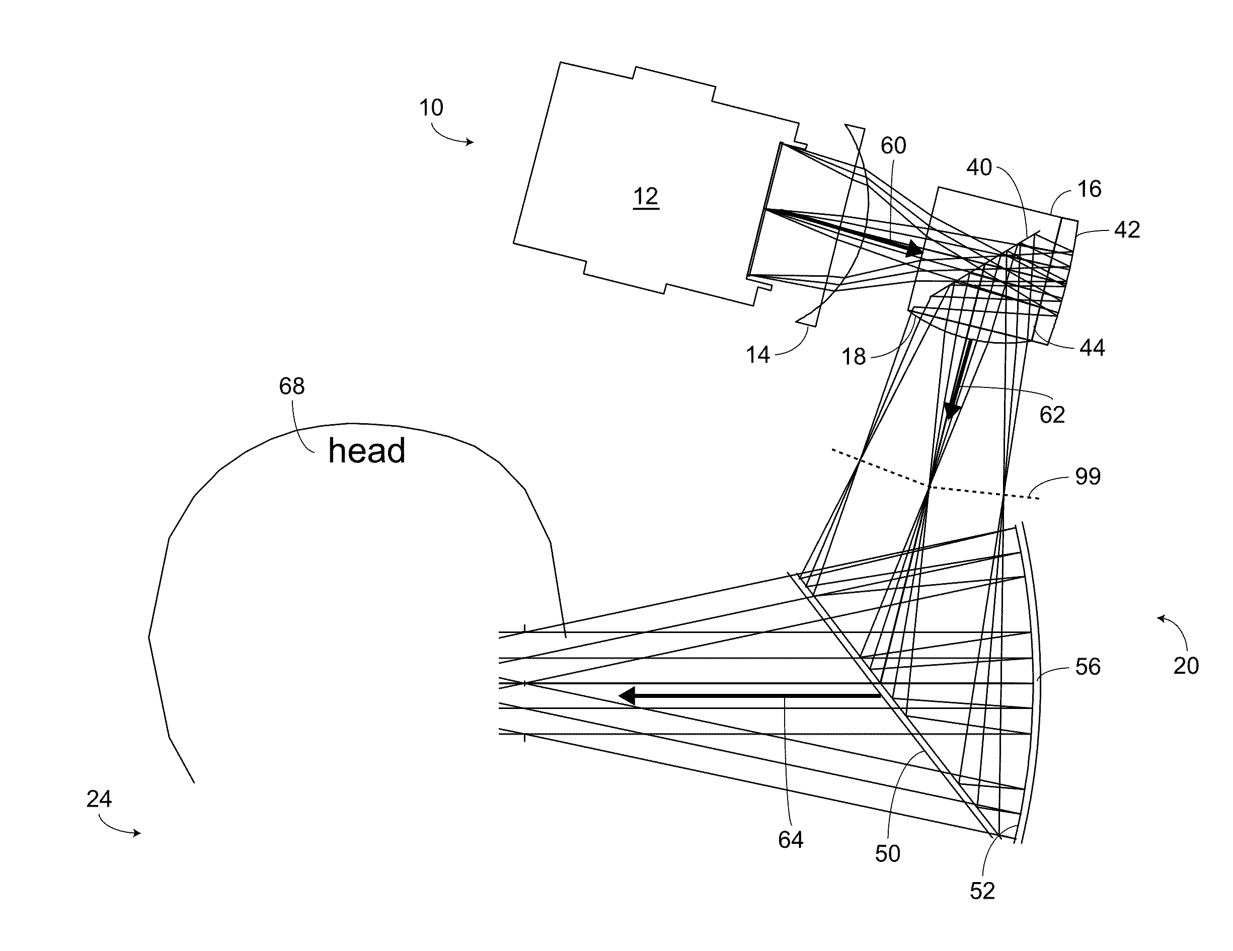 Method of and system for providing a head up display (HUD)