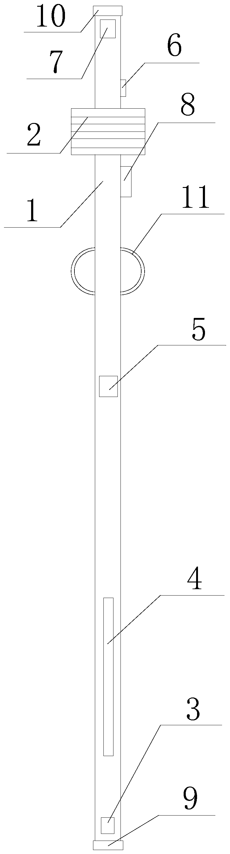 Portable intelligent device and measurement method for measuring gamma dose rate in environment