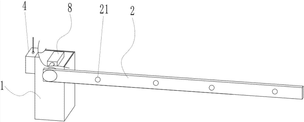 Intelligent railing applicable to railway crossing