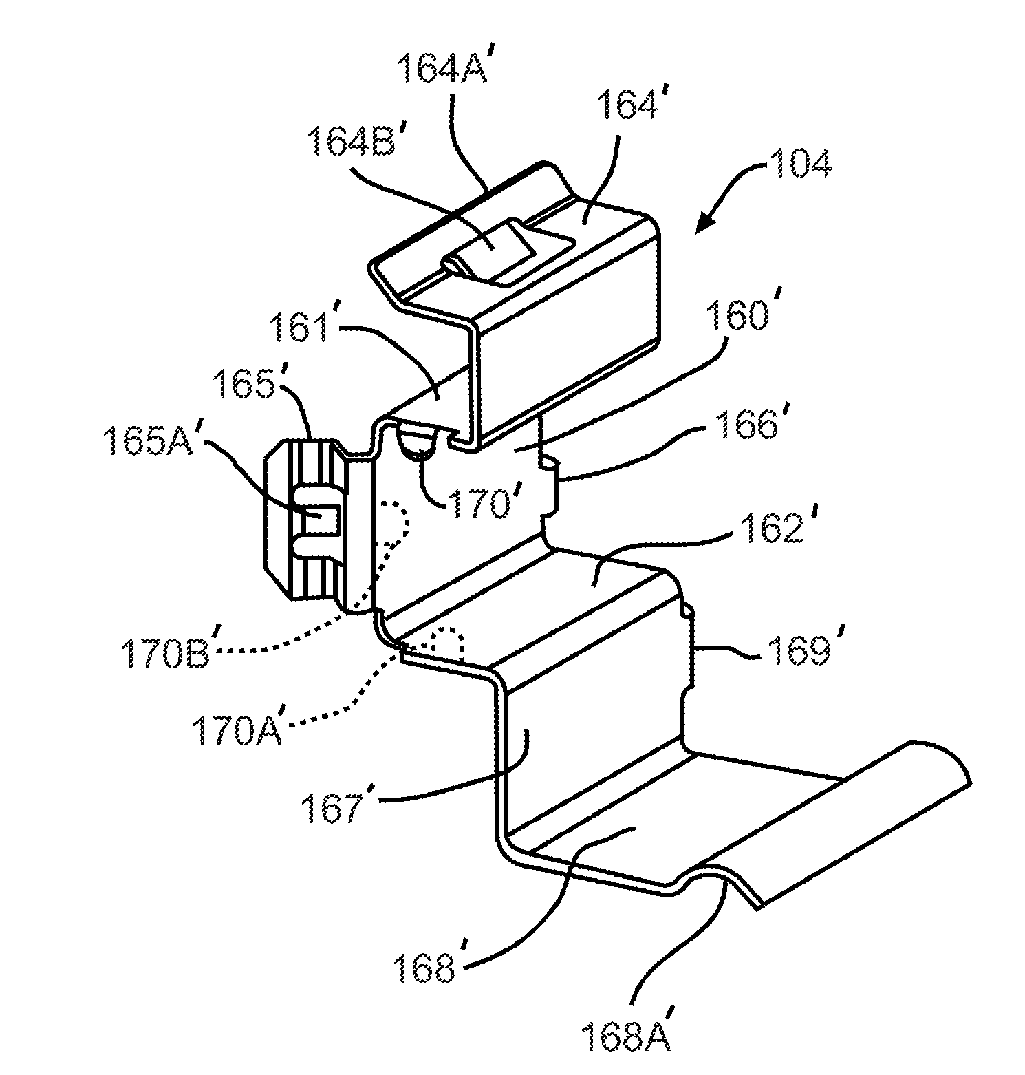 Clip for Use in a Disc Brake Assembly and Disc Brake Assembly Including Such a Clip