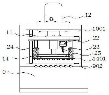 Tassel part fixed-length cutting and drilling equipment for brass tassel pendant