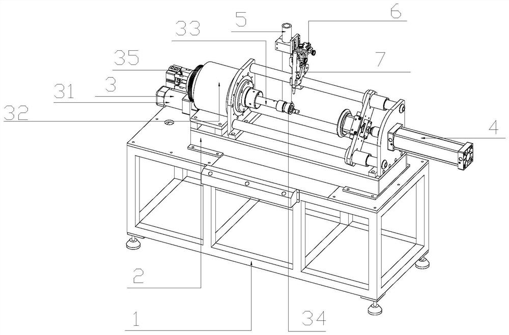 Laser welding device for diamond drill base body