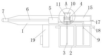 Gynecological nursing spraying device capable of quickly switching liquid medicines