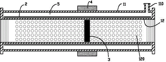 Straight pipe type hot and cold water valve